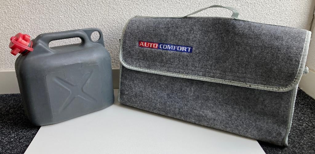 2x Auto accessoires: Jerrycan(5L)& Kofferbaktas(Autocomfort), Ophalen, Zo goed als nieuw