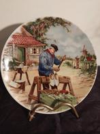 Vintage Royal Schwabap wandbord - Klompenmaker - Holland, Ophalen of Verzenden