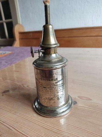 Antiek Frans olielampje - Mijnlamp beschikbaar voor biedingen