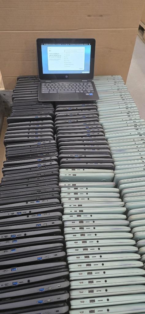 Wholesale Lot – 500x Touchscreen USB-C Chromebooks – HP / Ac, Computers en Software, Accu's en Batterijen, Gebruikt, Ophalen of Verzenden