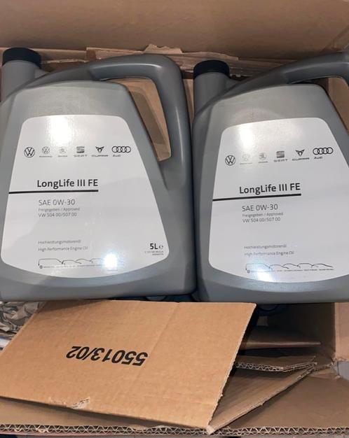 VAG 0w20 IV FE & 0w30 longlife dealer olie Volkswagen Audi, Auto diversen, Onderhoudsmiddelen, Verzenden