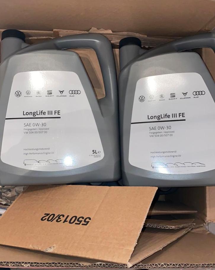 VAG 0w20 IV FE & 0w30 longlife dealer olie Volkswagen Audi, Auto diversen, Onderhoudsmiddelen, Verzenden