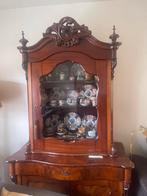 Sierlijke antieke vitrinekast, buffetkast, pronkast, Antiek en Kunst, Antiek | Meubels | Kasten, Ophalen