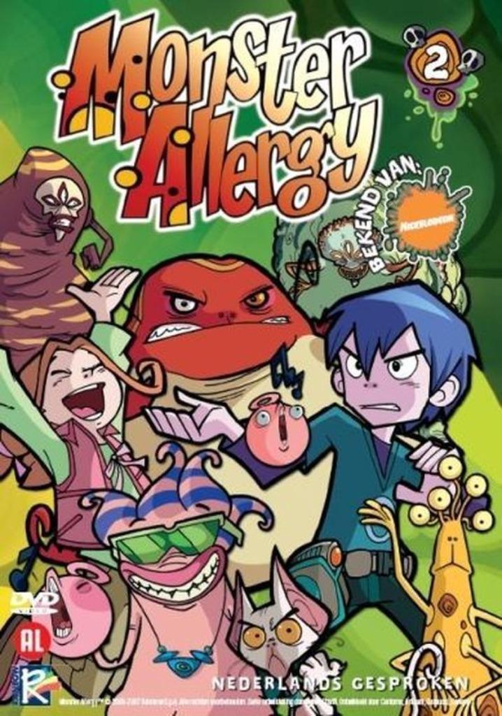 DVD Monster Allergy - Deel 2, Cd's en Dvd's, Dvd's | Kinderen en Jeugd, Zo goed als nieuw, Tv fictie, Avontuur, Alle leeftijden