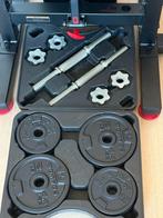 Corength Bench Press + Domyos Halterset, Sport en Fitness, Ophalen, Krachtstation, Zo goed als nieuw, Metaal