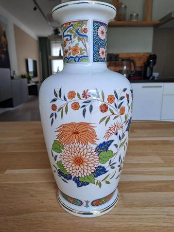 Vintage grote Italiaanse porseleinen vaas jaren 1950-1960 beschikbaar voor biedingen