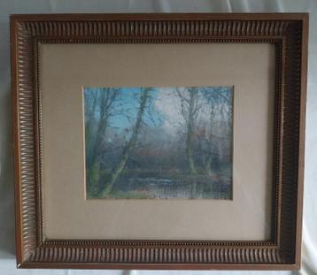 Vd Worp (XXe) - Bosven - Pastel - 1950 beschikbaar voor biedingen