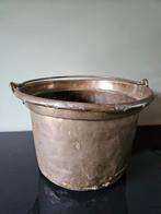 Koperen ketel / haardhout bak / plantenpot koper, Huis en Inrichting, Ophalen of Verzenden, Gebruikt