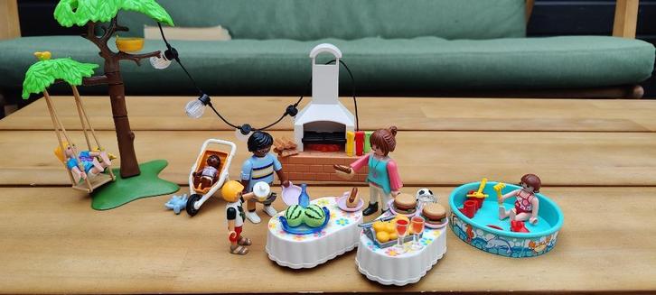 Playmobil Familiefeest met barbecue (9272), Kinderen en Baby's, Speelgoed | Playmobil, Gebruikt, Complete set, Ophalen