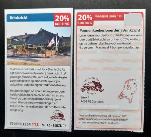 Pannenkoekenboederij Brinkzicht 20% korting, Tickets en Kaartjes, Kortingen en Cadeaubonnen