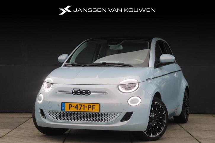Fiat 500 La Prima 42 kWh / Navigatie / Camera / Stoelverwarm, Auto's, Fiat, Bedrijf, Te koop, ABS, Achteruitrijcamera, Adaptive Cruise Control