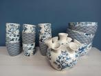 blauw wit - servies Kruidvat + tulpenvaas oosterse look 16 s, Ophalen, Nieuw, Overige stijlen