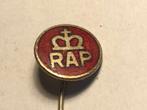 Emaille RAP BROMFIETS Speld (Rood/Messingkleur)., Verzenden, Zo goed als nieuw, Transport, Speldje of Pin