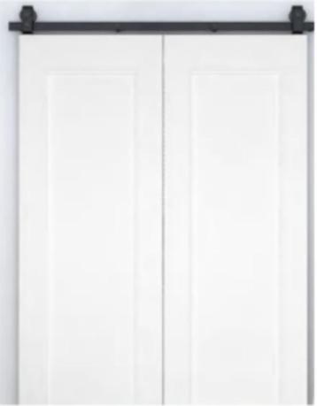 SALE!! Satin Black Metal White MDF deur enkel 2150x460x35mm beschikbaar voor biedingen