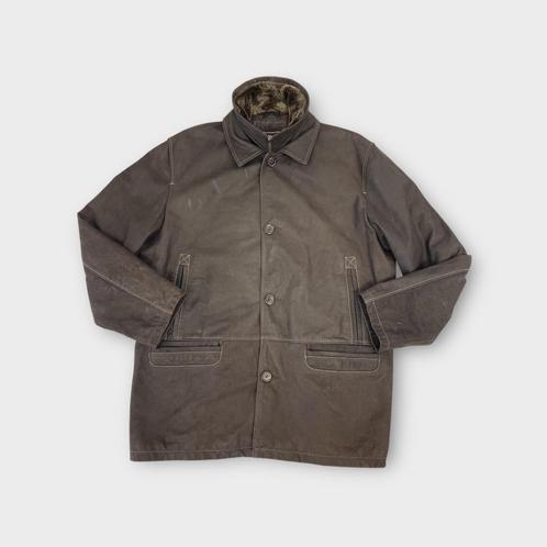 Gianni Mariolano heren jas maat XL (100% leer), Kleding | Heren, Jassen | Winter, Gedragen, Maat 56/58 (XL), Bruin, Ophalen of Verzenden
