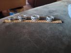 4 buddha to buddha ringen, Ophalen of Verzenden, Dame of Heer, Zilver, Zilver