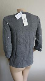 NIEUW truitje met pareltjes grijs, Maat 38/40 (M), Verzenden, Nieuw, Miss Etam