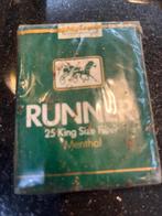 Vintage Runner Sigarettenpakje - Menthol, Ophalen of Verzenden, Gebruikt, Tabaksdoos of Verpakking