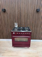 Prachtige bordeaux rode Boretti Fornuis 80cm (Gratis bezorgt, 5258sh, Ophalen of Verzenden, Zo goed als nieuw, Energieklasse A of zuiniger