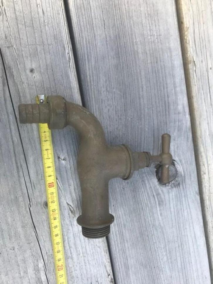 3 x antiek koperen kraan kranen, Antiek en Kunst, Antiek | Koper en Brons, Ophalen of Verzenden