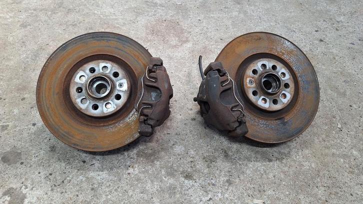 312mm upgrade remmenset Golf MK4 Leon 1m VW SEAT  enz., Auto-onderdelen, Remmen en Aandrijving, Audi, Seat, Volkswagen, Gebruikt