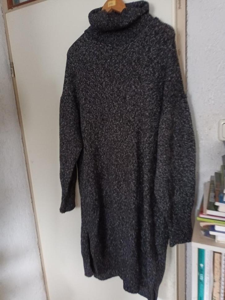 wollen lange grijze jurk. mt 46 H&M winterjurk lange mouwen, Kleding | Dames, Jurken, Zo goed als nieuw, Maat 46/48 (XL) of groter
