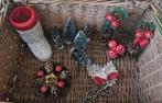 lotje oude kerstversiering~candycontainer laarsje~japans, Ophalen of Verzenden, Gebruikt