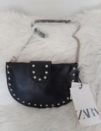 Zara schoudertasje tasje + studs spikes + prijskaartje nieuw, Ophalen of Verzenden, Nieuw, Zwart, Schoudertasje