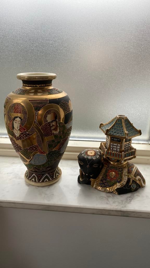 Vaas en olifant, Antiek en Kunst, Ophalen