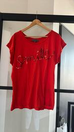 Leuk rood / glitter zoi shirt mt L, Ophalen of Verzenden, Zo goed als nieuw, Rood, Korte mouw