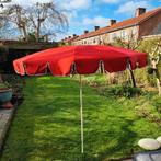 Rode parasol met knikarm  diameter 2 meter. Summer set, Tuin en Terras, Parasols, 1 tot 2 meter, Verstelbaar, Ophalen of Verzenden
