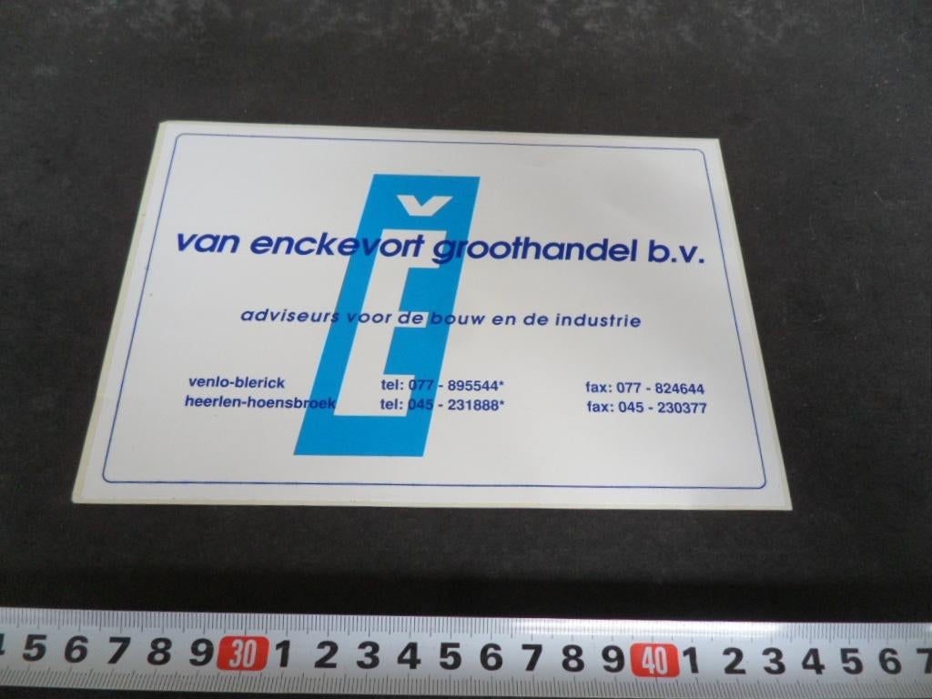 sticker Venlo Blerick Heerlen Hoensbroek van Enckevort *, Ophalen, Zo goed als nieuw