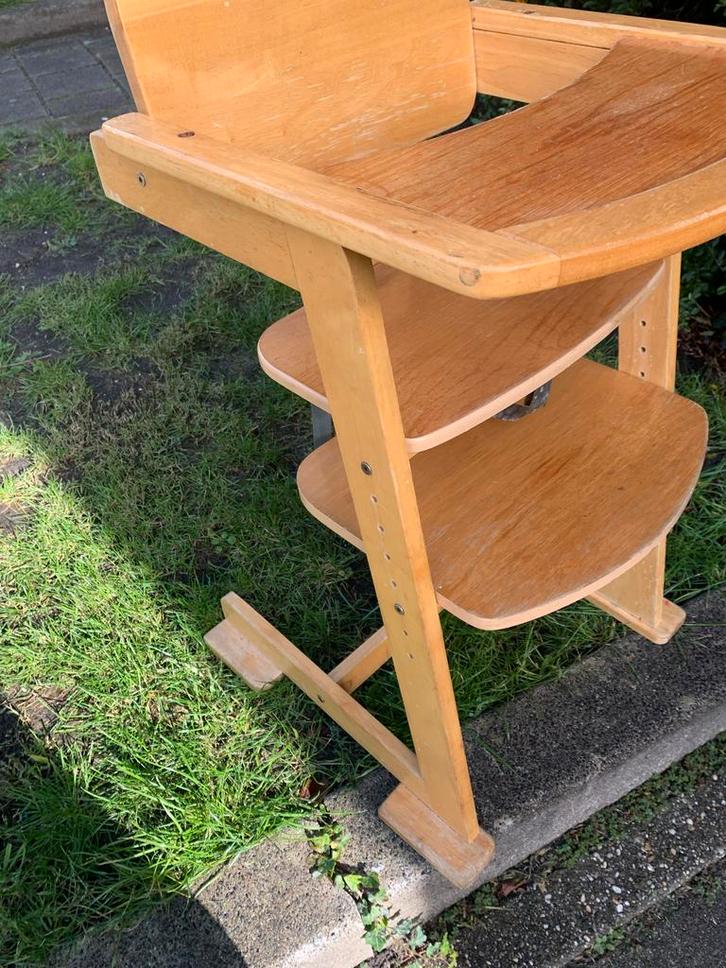 Houten Bambino Meegroeistoel, Kinderen en Baby's, Kinderstoelen, Gebruikt, Meegroeistoel, Afneembaar eetblad, Ophalen