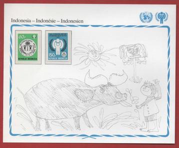 Intern. jr. v.h. Kind 1979 - Indonesia - postfris- op kaart beschikbaar voor biedingen