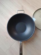 Vivo Wokpan met Deksel - Zo goed als nieuw, Ophalen, Zo goed als nieuw, Rvs, Keramische plaat