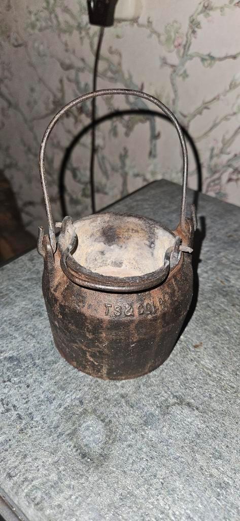 Antieke Lijmpot - Gietijzer, Antiek en Kunst, Antiek | Keukenbenodigdheden, Ophalen of Verzenden