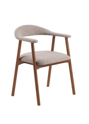 2 eetkamerstoelen Fonq  Nordic walnoot greige beschikbaar voor biedingen