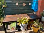 Tuin tafel groot 212 x 100 cm exotan Tuintafel, Ophalen of Verzenden, Gebruikt, Hout