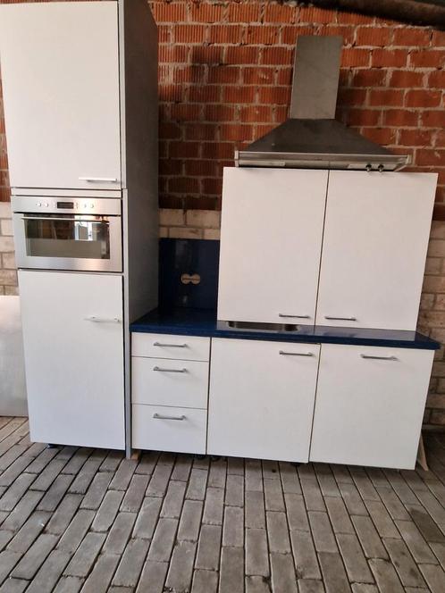 Kleine bijkeuken / pantry blauw granieten werkblad, Huis en Inrichting, Keuken | Complete keukens, Zo goed als nieuw, Ophalen