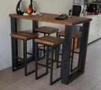 Eettafel bartafel salontafel tv meubel krukken, Ophalen, 100 tot 150 cm, 50 tot 100 cm, Zo goed als nieuw