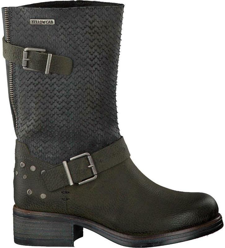 YELLOW CAB - leren laarzen Deep moss - maat 38, Kleding | Dames, Schoenen, Nieuw, Hoge laarzen, Overige kleuren, Ophalen of Verzenden
