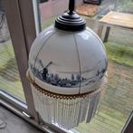 Vintage Glazen Kralen Lamp - Circa 100 cm, Gebruikt, Vintage, Ophalen of Verzenden, Glas