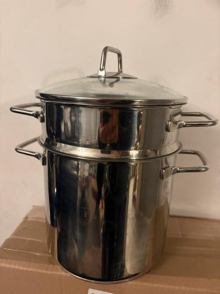 SCHULTE-UFER Wega Spaghettipan, Huis en Inrichting, Keuken | Potten en Pannen, Zo goed als nieuw, Kookpan of Snelkookpan, Rvs