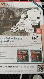 Sauna zegels van AD, Ophalen of Verzenden, Zegels, Bonnen of Punten