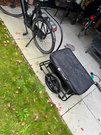 Fietskar + 2 Koppelstukken, Fietsen en Brommers, Fietsaccessoires | Aanhangers en Karren, Opvouwbaar, Bagagekar, Juskys, Ophalen of Verzenden