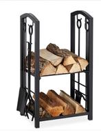 Haardhout Brandhout rek / standaard met toebehoren, Tuin en Terras, Haardhout, Minder dan 3 m³, Ophalen of Verzenden, Stammen