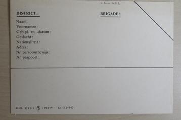 Lege persoonskaarten Koninklijke Marechaussee (?) beschikbaar voor biedingen