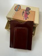 Nieuwe lederen Fossil moneyclip card houder, Overige merken, Bruin, Nieuw, Ophalen of Verzenden