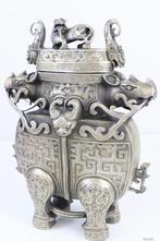 Container - wijncontainer - Zilverbrons, Antiek en Kunst, Ophalen of Verzenden, Brons