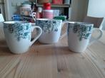 Servies Albert Heijn mok+mokjes groen-goud, Ophalen of Verzenden, Zo goed als nieuw, Overige stijlen, Kop(pen) en/of Schotel(s)